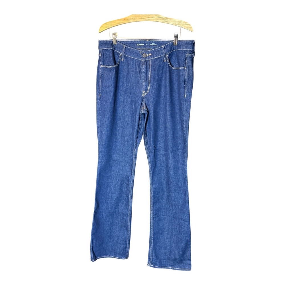 Old Navy WOW Boot Cut Jeans Mid-Rise Dark‎ Wash Denim Everyday Casual Size 12